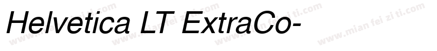 Helvetica LT ExtraCo字体转换
